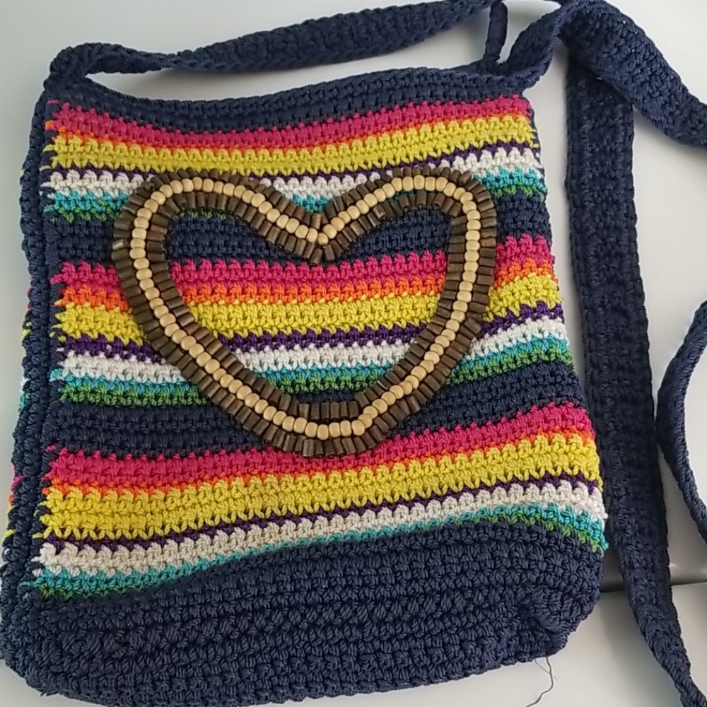 Crossbody multi colored bag